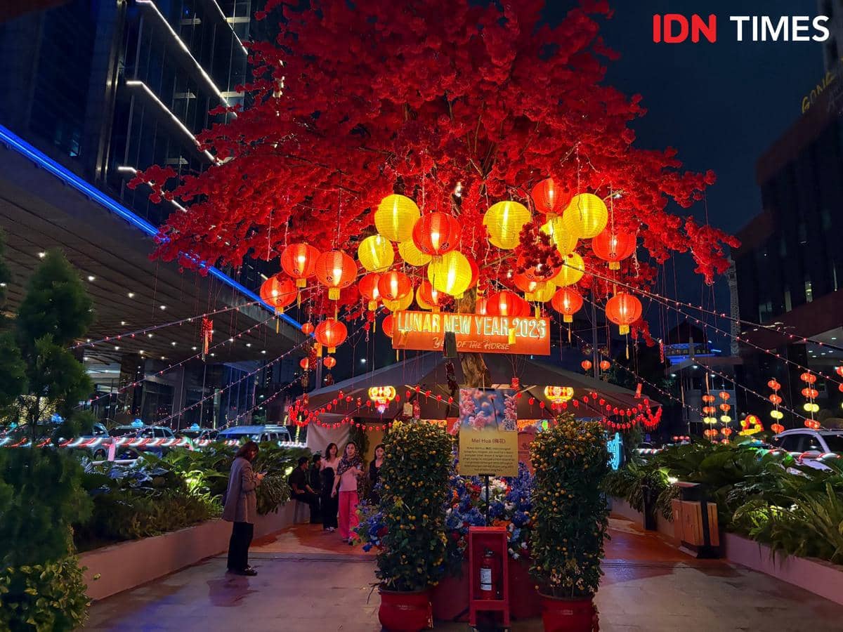 Perayaan Imlek 2026 di Kawasan SCBD. (IDN Times/Dina Salma)