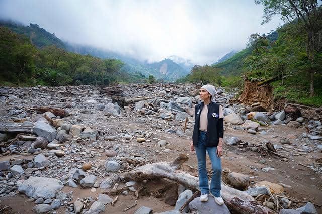 potret Cinta Laura di Aceh