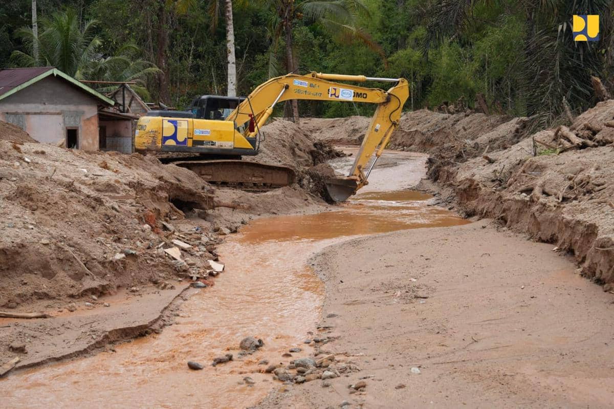 Pembangunan sabo dam di Tapanuli Tengah.