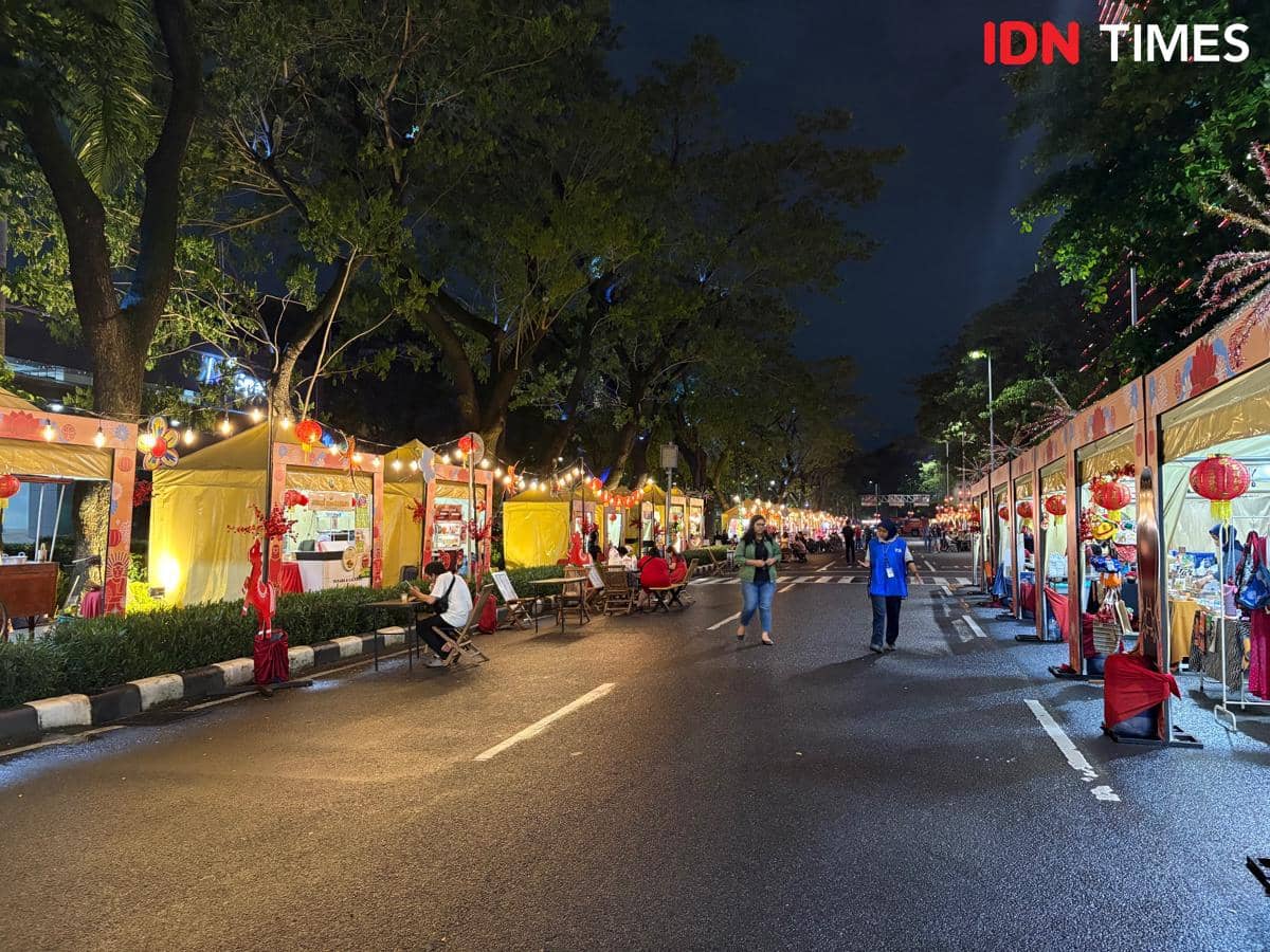 Perayaan Imlek 2026 di Kawasan SCBD. (IDN Times/Dina Salma)