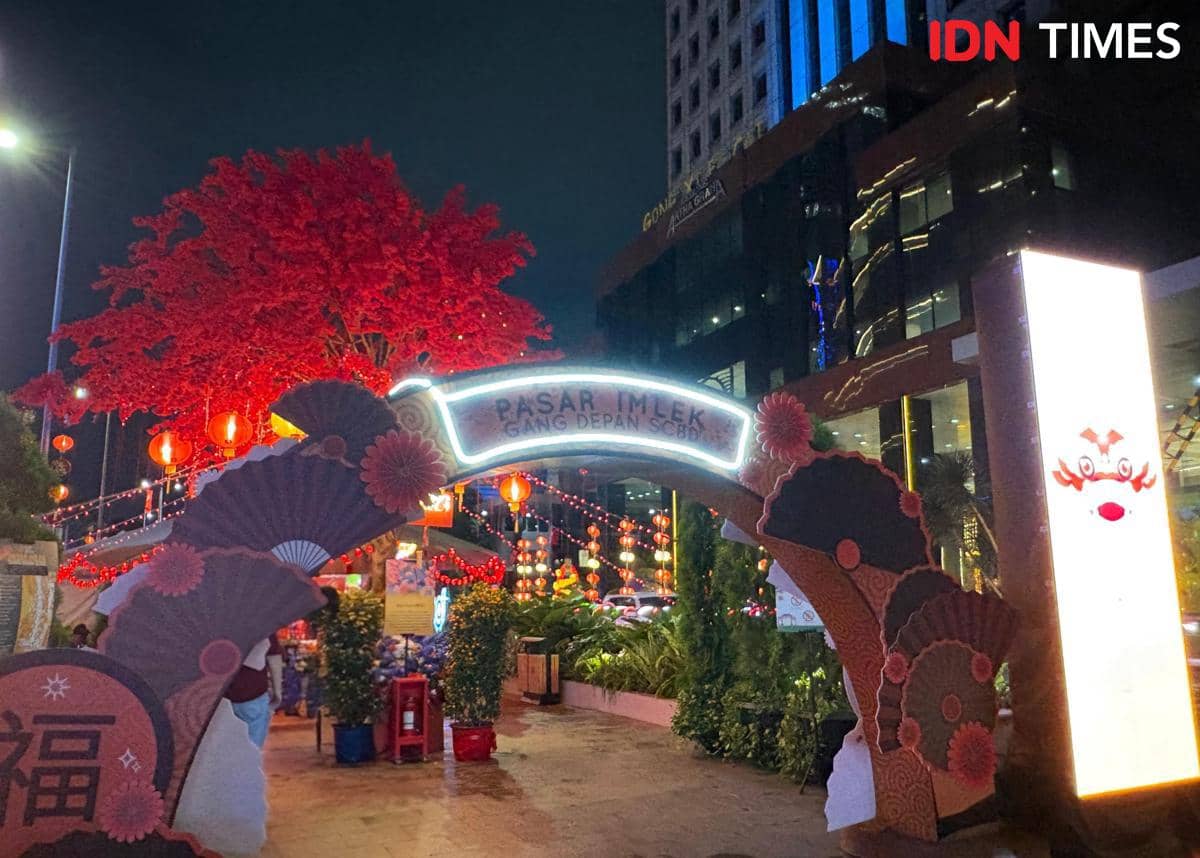 Perayaan Imlek 2026 di Kawasan SCBD. (IDN Times/Dina Salma)
