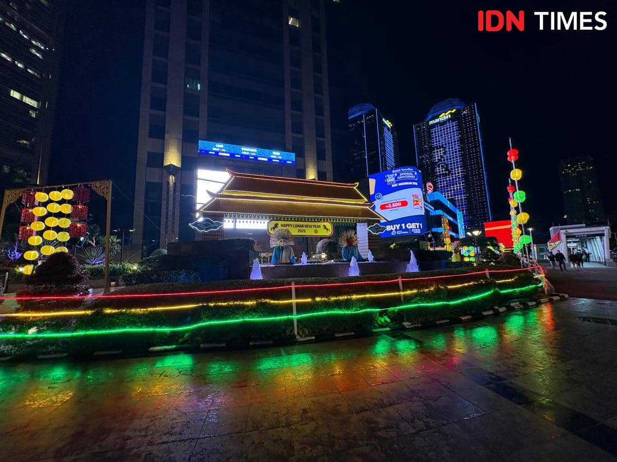 Perayaan Imlek 2026 di Kawasan SCBD. (IDN Times/Dina Salma)