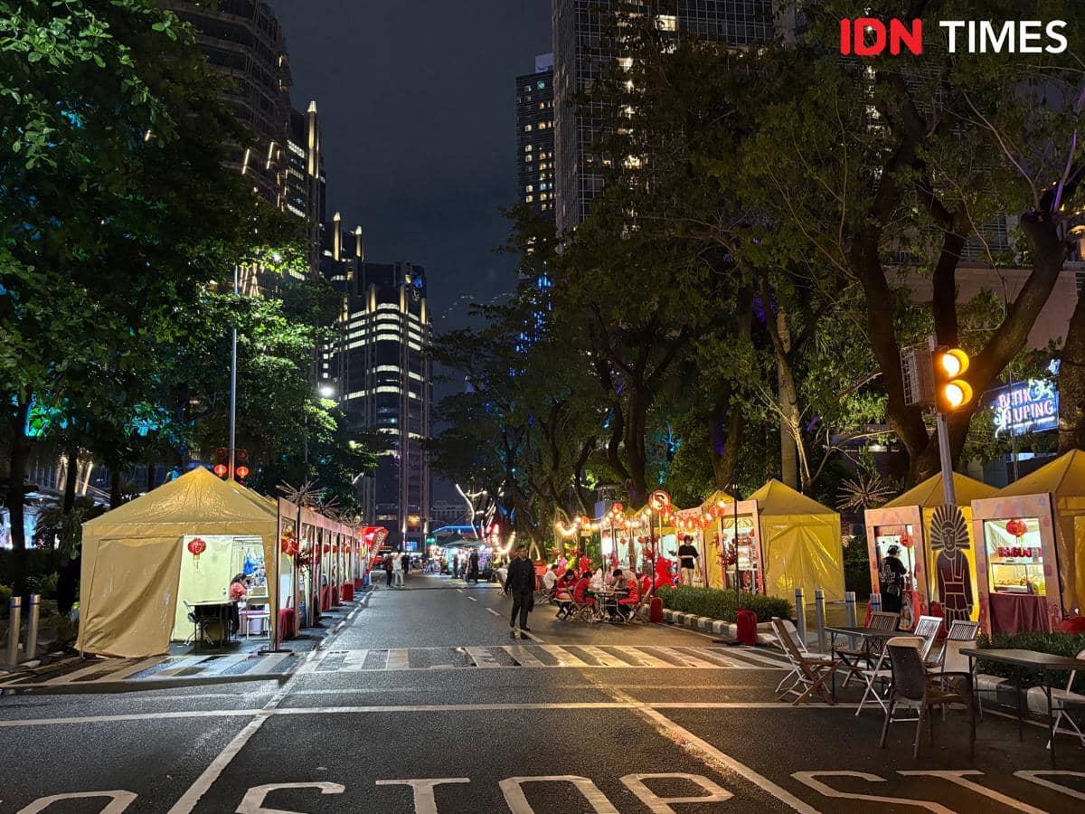 Perayaan Imlek 2026 di Kawasan SCBD. (IDN Times/Dina Salma)