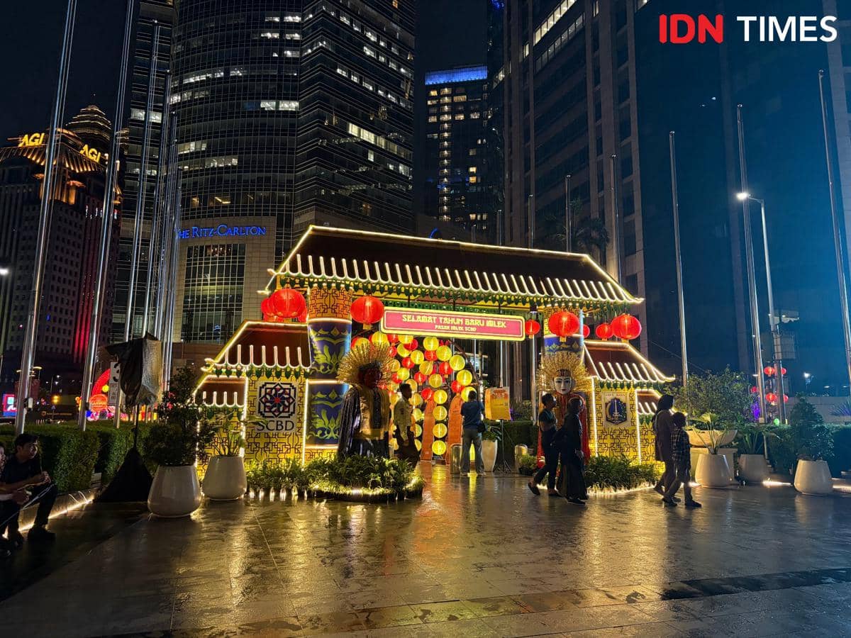Perayaan Imlek 2026 di Kawasan SCBD. (IDN Times/Dina Salma)