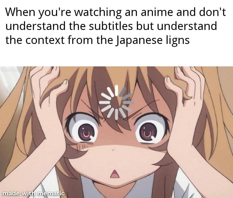 meme anime tentang hal membingungkan