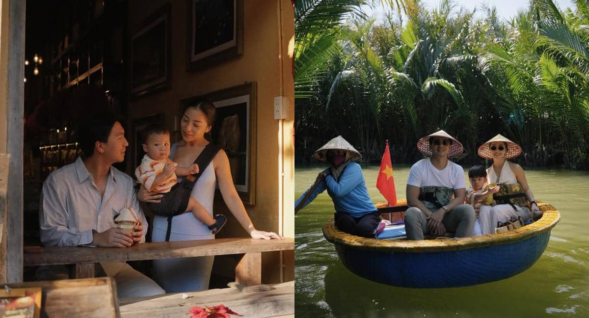 Nikita Willy dan keluarga jalan-jalan di Vietnam.