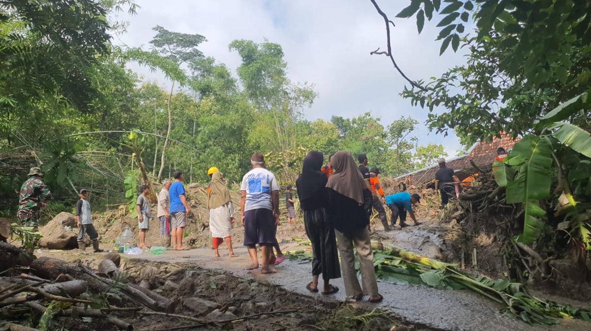 Banjir dan longsor terjang Padukuhan Jono, Kalurahan Tancep, Kapanewon Ngawen, Kabupaten Gunungkidul. (Dok. Istimewa)