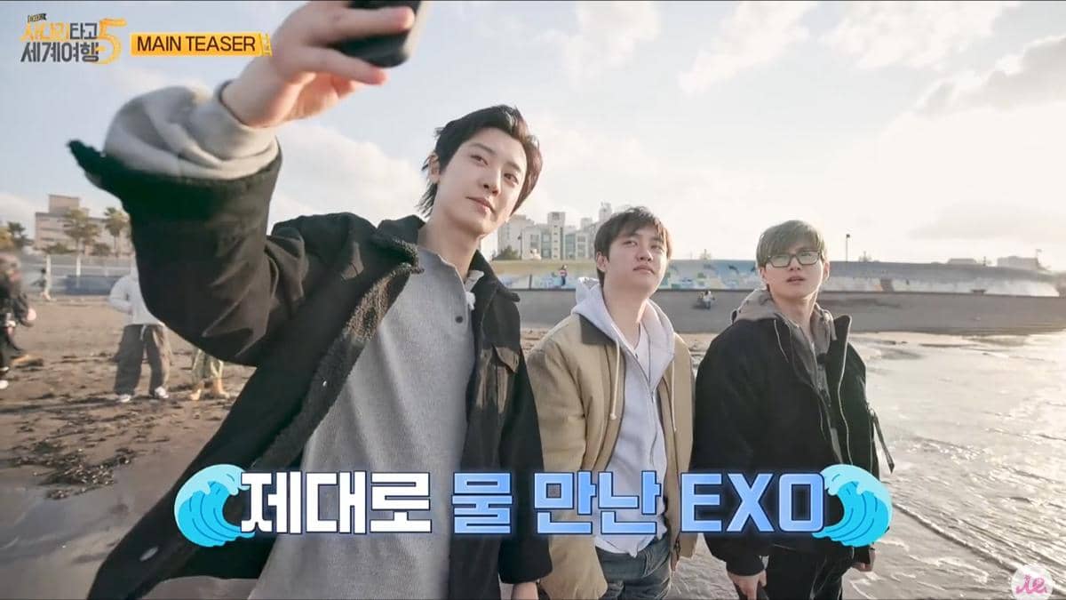 cuplikan main teaser EXO's Travel the World on a Ladder 5