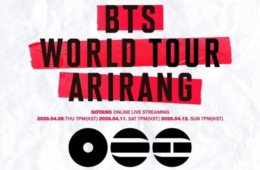 poster livestreaming konser BTS ARIRANG di Goyang 