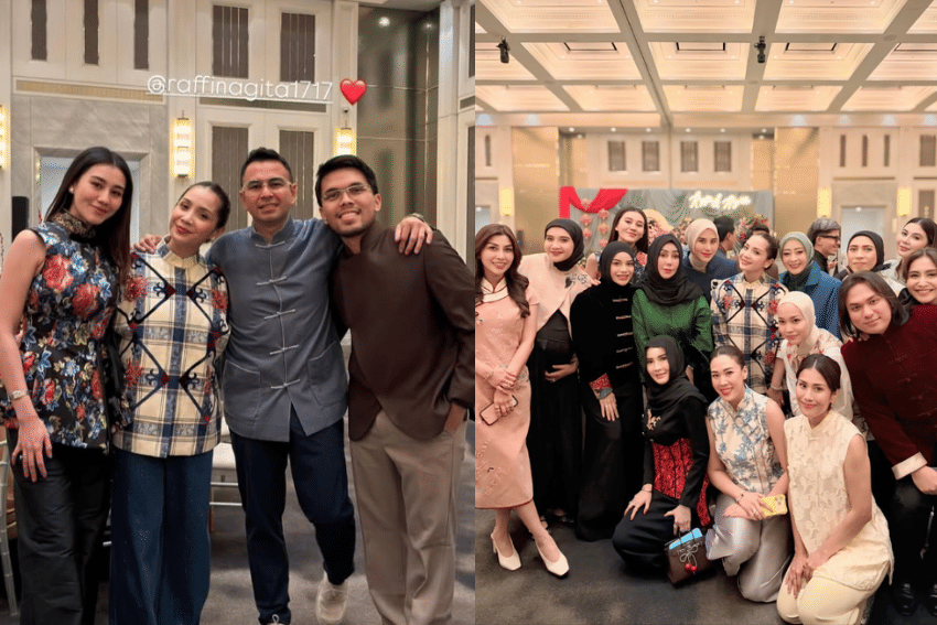 potret artis di acara ulang tahun Raffi Ahmad dan Nagita Slavina