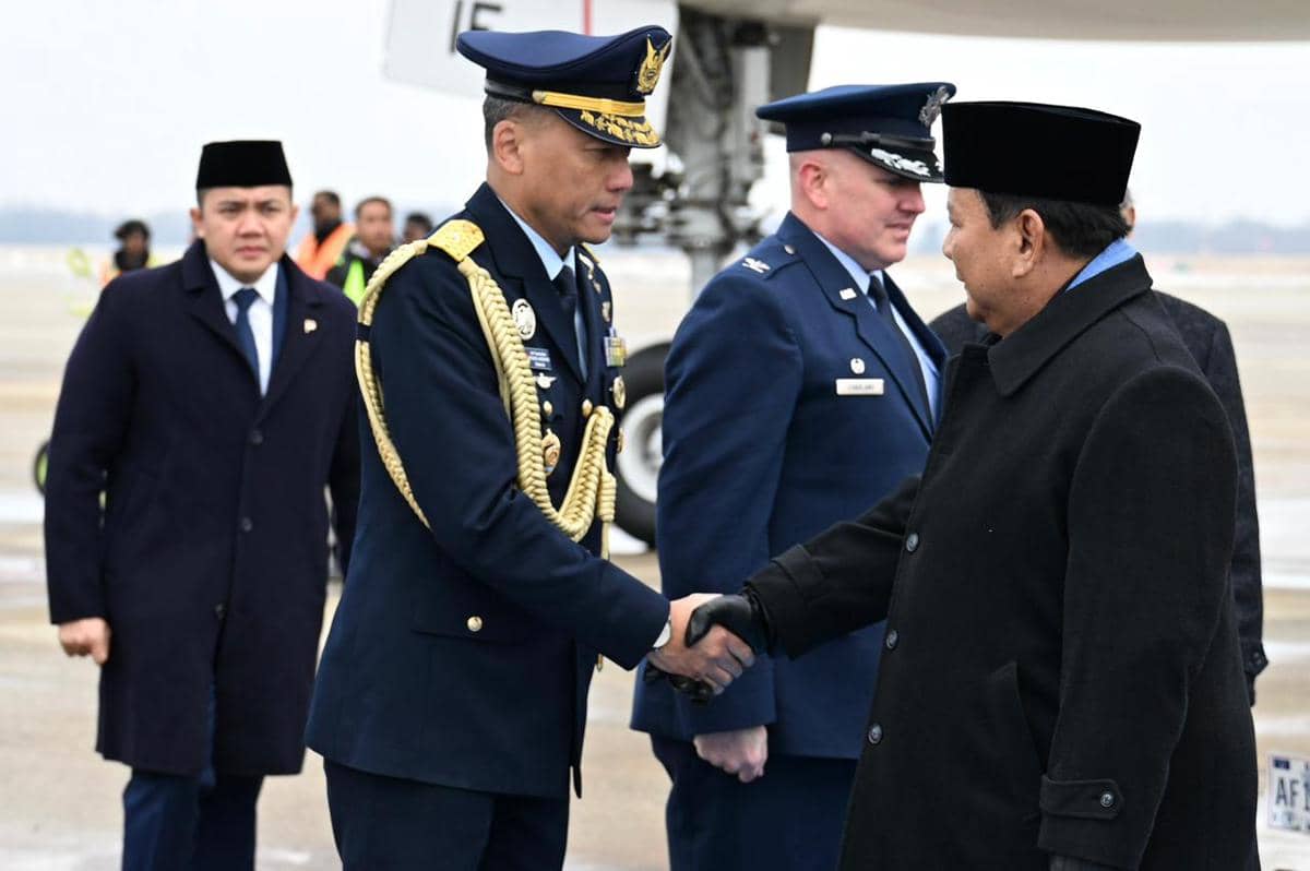 Presiden Prabowo Subianto tiba di Amerika Serikat pada Selasa (17/2/2026) (dok. BPMI Sekretariat Presiden)