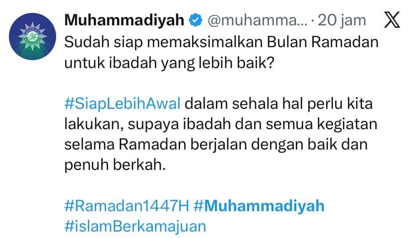 postingan Muhammadiyah