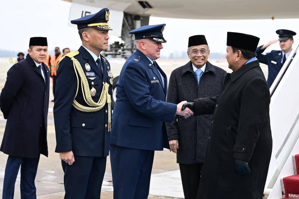 Presiden Prabowo Subianto tiba di Amerika Serikat pada Selasa (17/2/2026) (dok. BPMI Sekretariat Presiden)