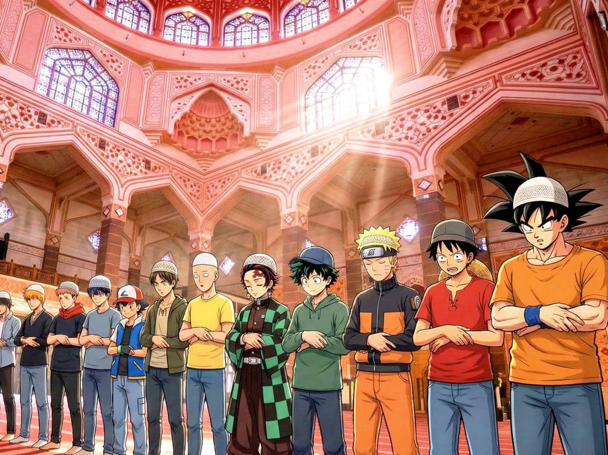 meme anime sambut Ramadan 2026 (x.com/syazwansyazwani)