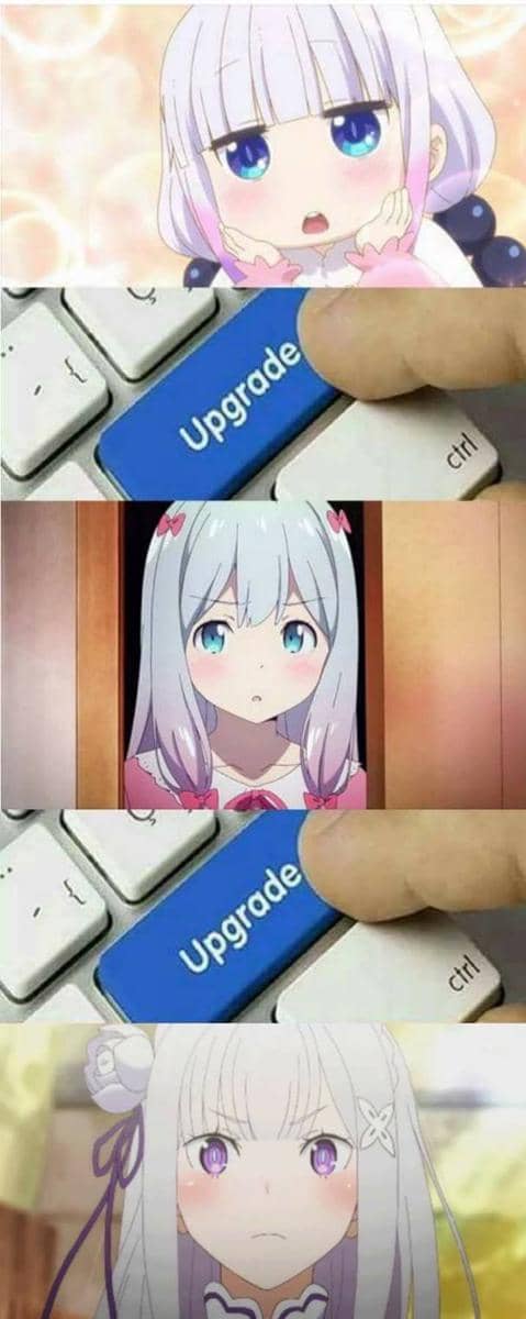 meme karakter anime versi ditingkatkan