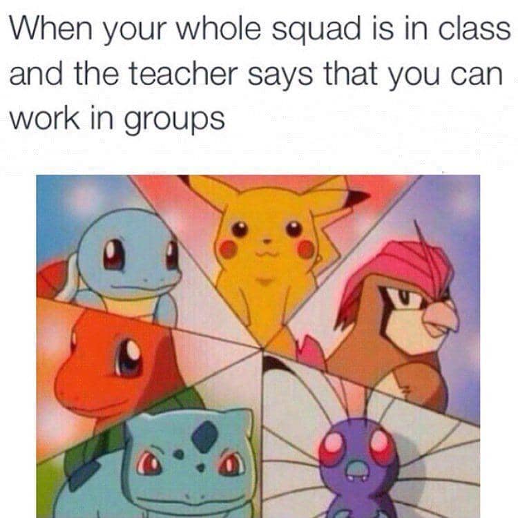 meme anime tentang kerja kelompok