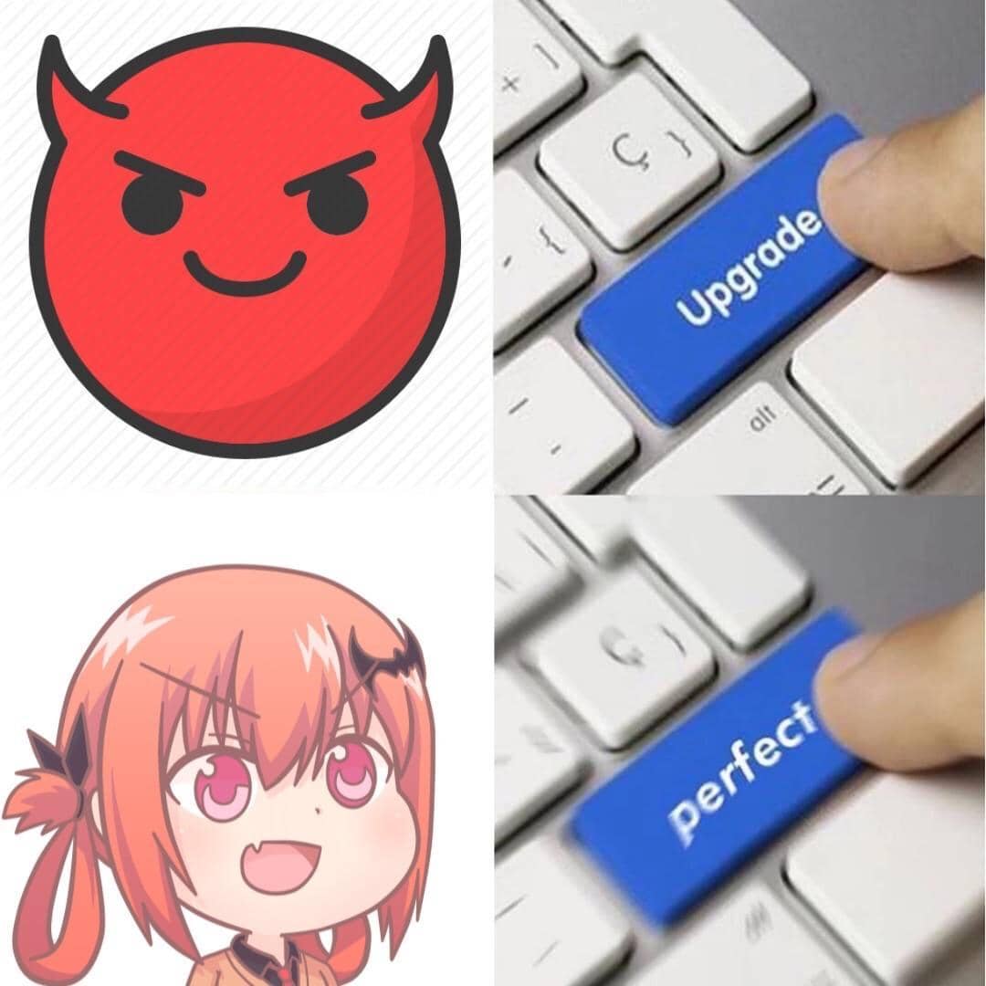 meme karakter anime versi ditingkatkan
