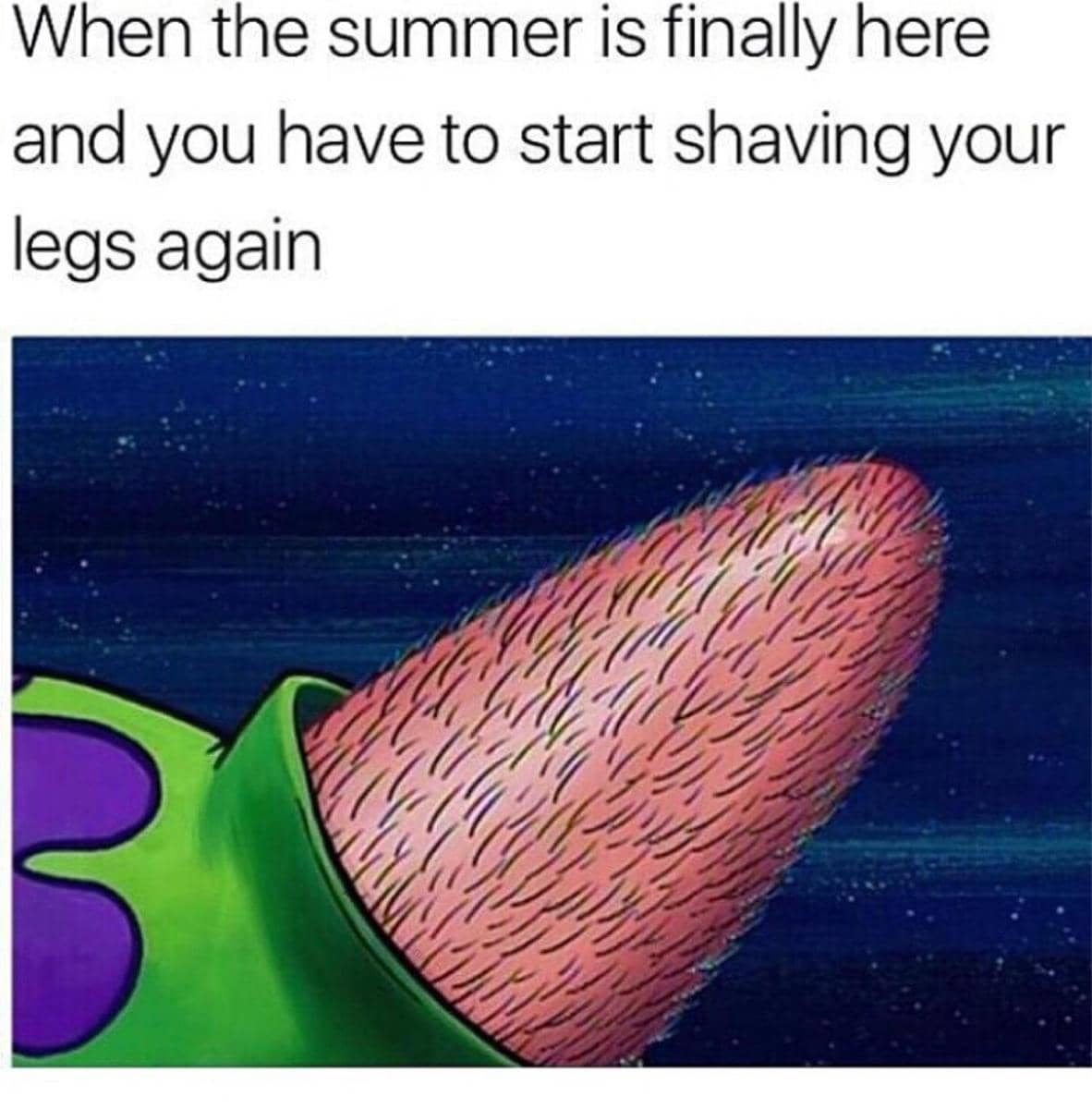 meme SpongeBob tentang bercukur