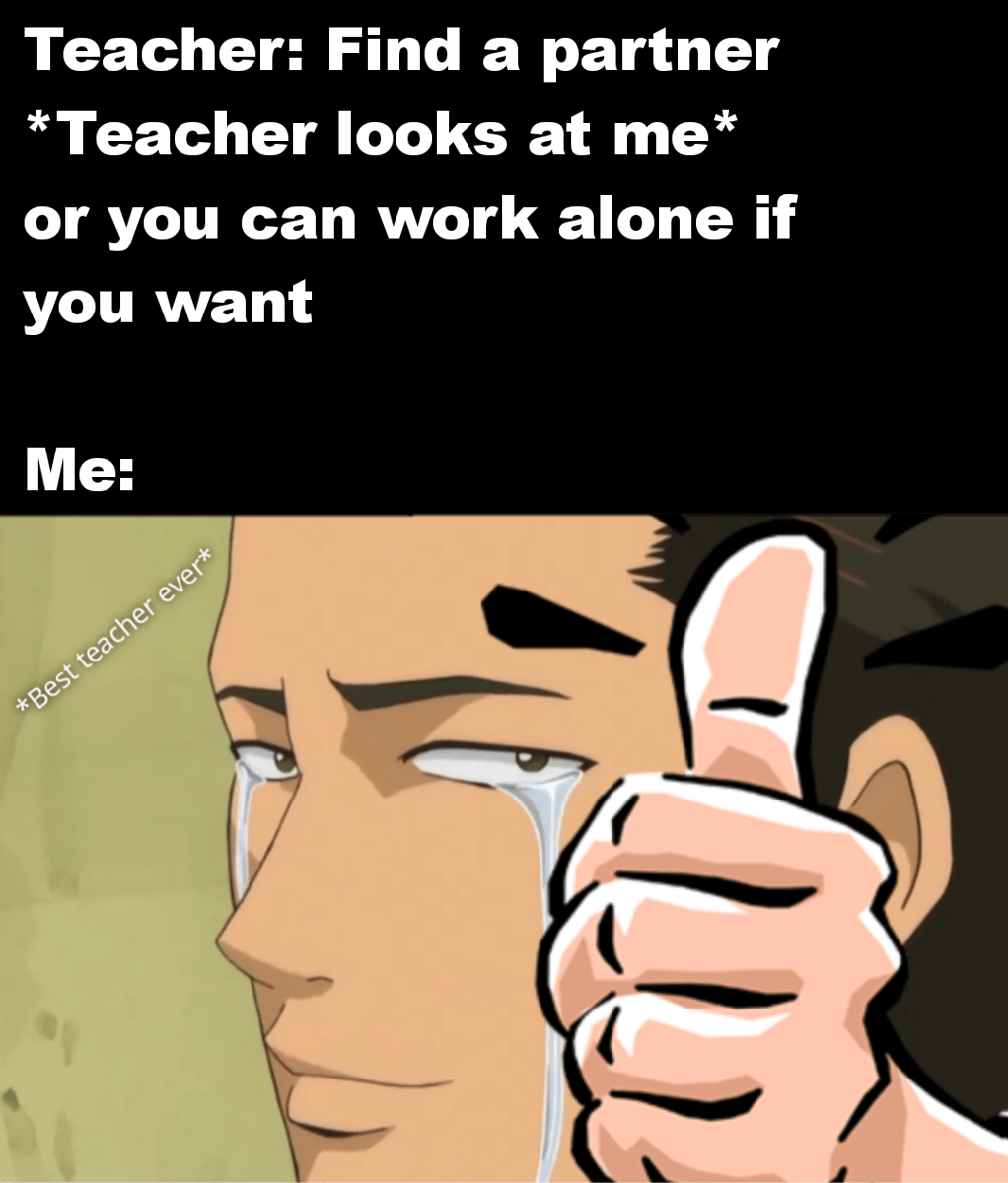 meme anime tentang kerja kelompok