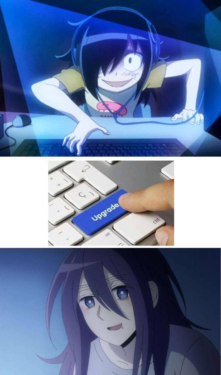 meme karakter anime versi ditingkatkan