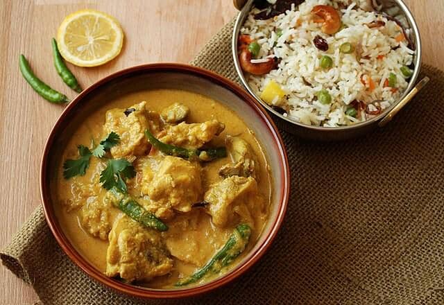 ilustrasi chicken korma