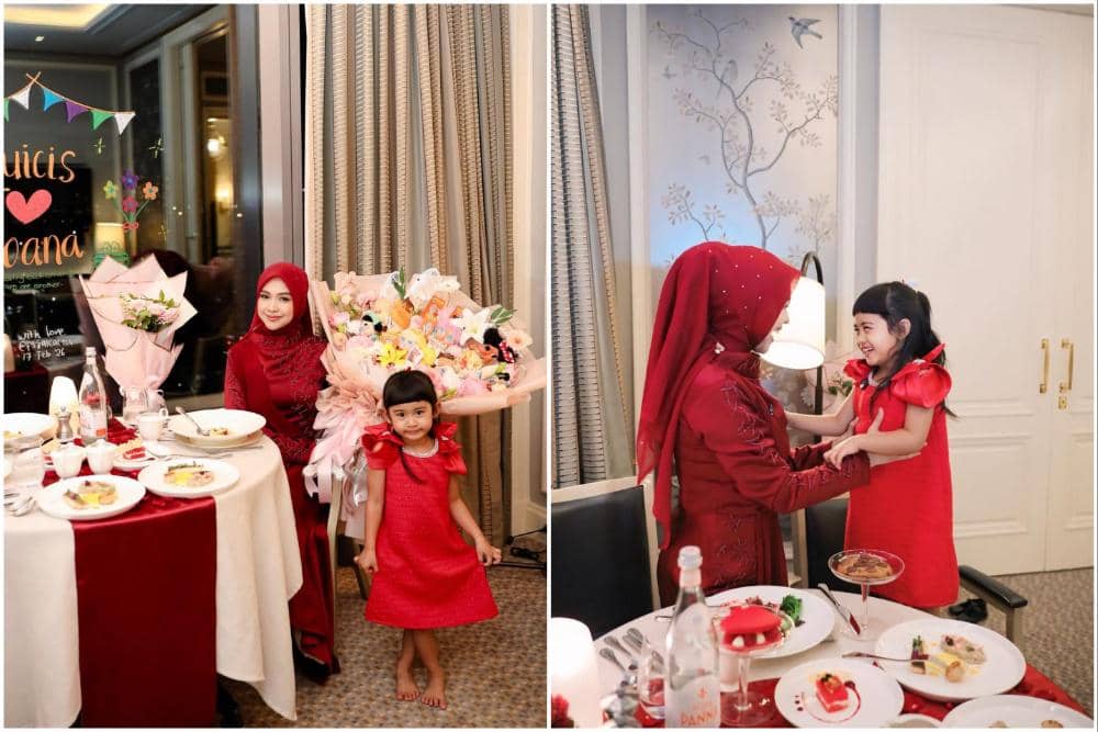 9 Potret Ria Ricis dan Moana Dinner Berdua, Busana Serba Merah