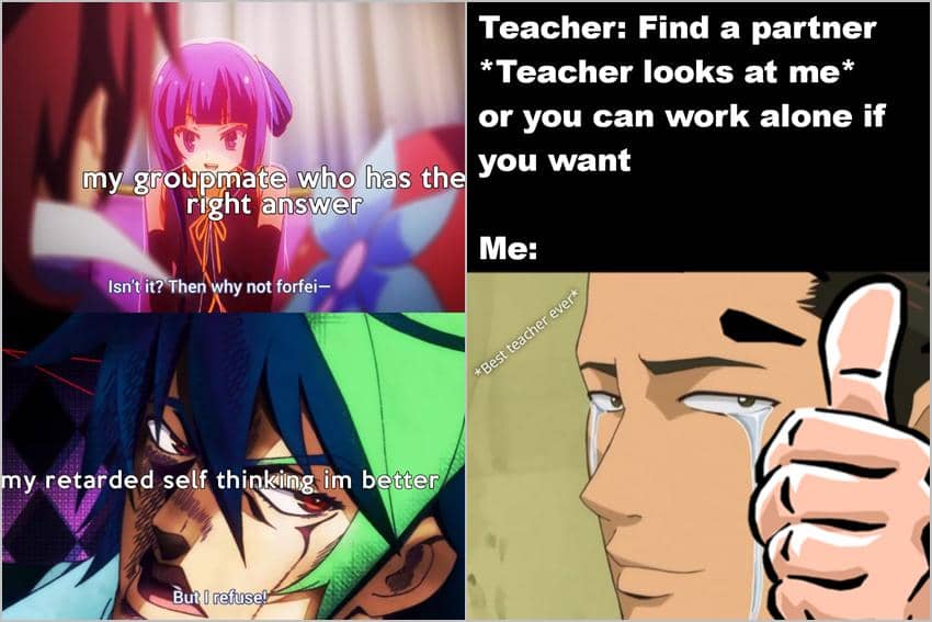 8 Meme Anime tentang Kerja Kelompok, Penuh Lika-liku!