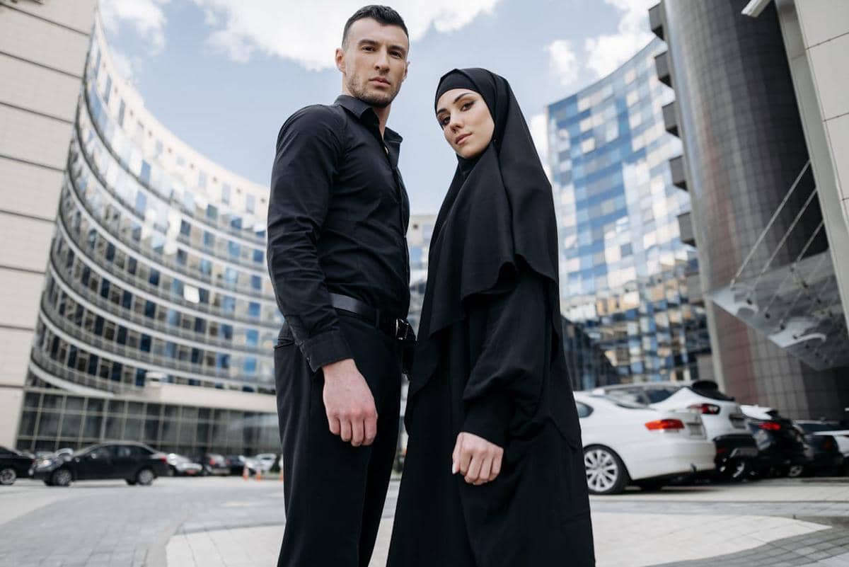 ilustrasi model pakaian muslim