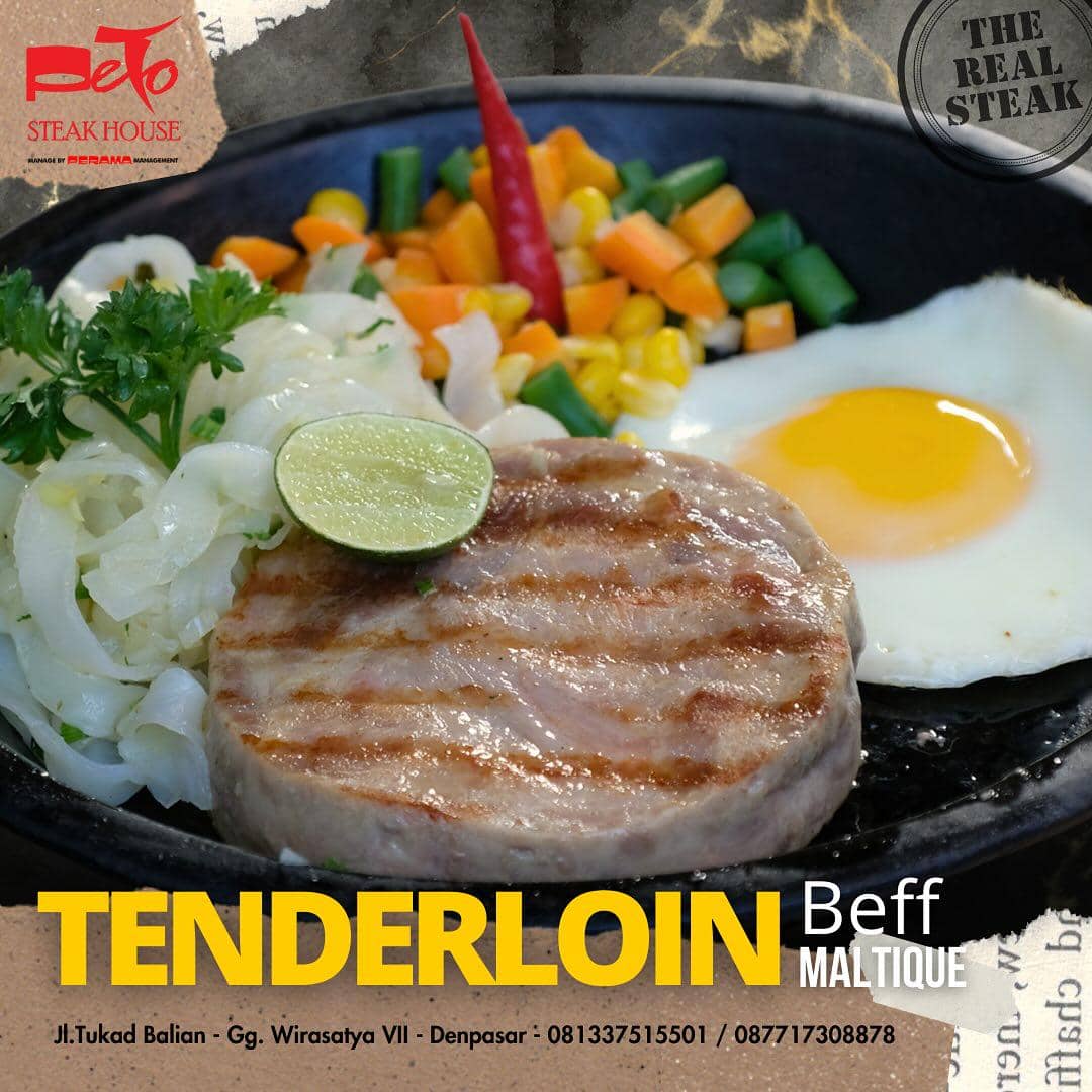 salah satu menu steak di PeTo Steakhouse (instagram.com/petosteakhouse)