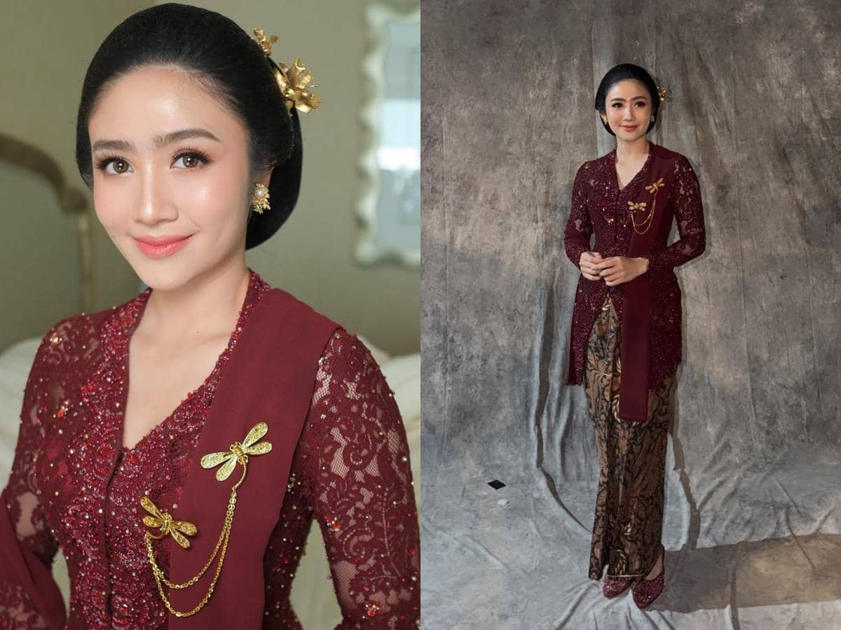 gaya Febby Rastanty di pernikahan adiknya