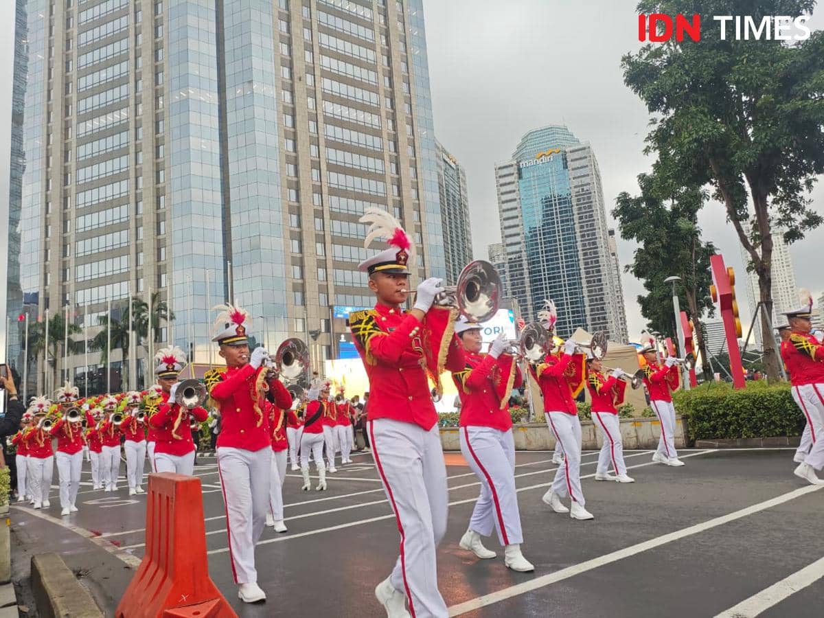Potret kemeriahan pawai Imlek di acara “Ride to Luck” (Join the Journey, Catch the Luck) pada Selasa (17/2/2026) di SCBD