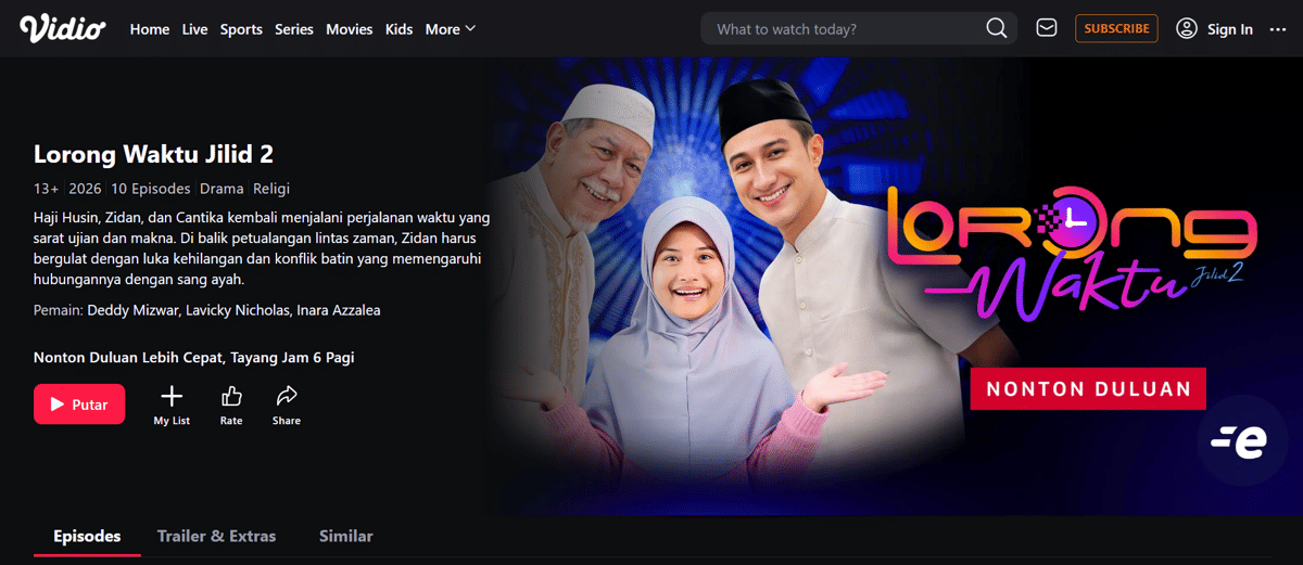 jadwal tayang Lorong Waktu Jilid 2