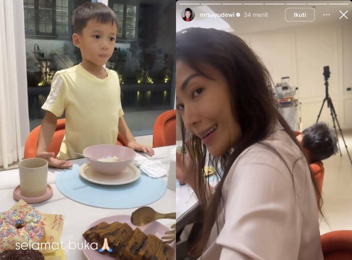 potret artis buka puasa perdana di Ramadan 2026