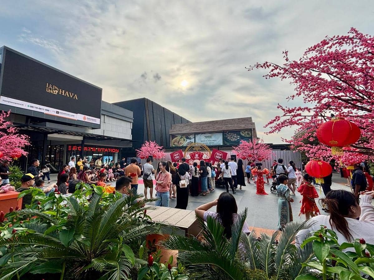 dekorasi imlek ala Paramount Gading Serpong