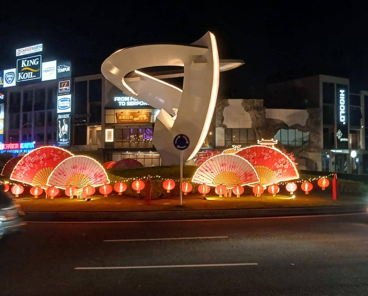 dekorasi imlek ala Paramount Gading Serpong