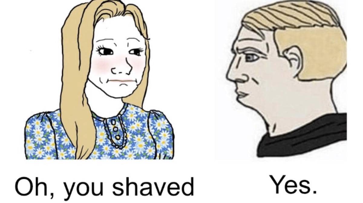 meme kartun tentang bercukur