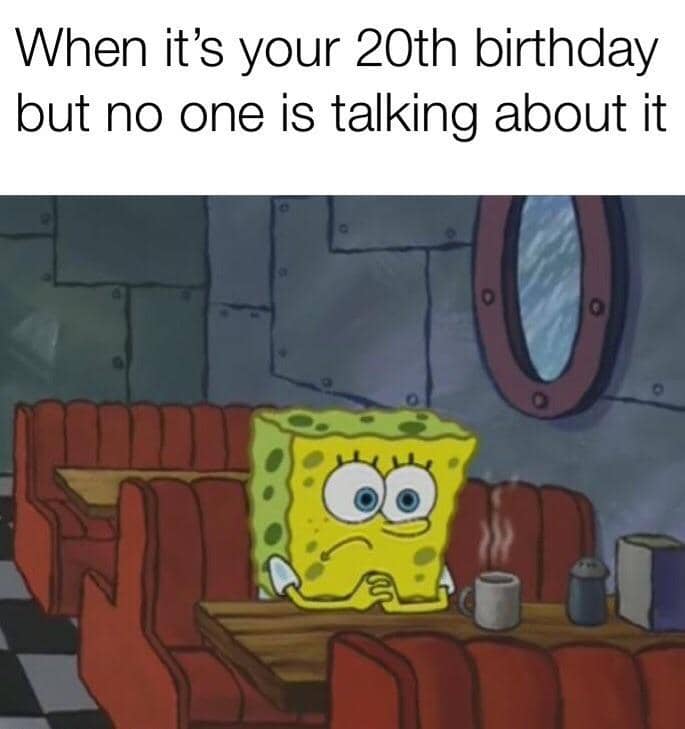 meme kartun tentang ulang tahun