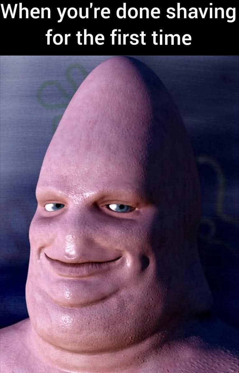 meme kartun tentang bercukur