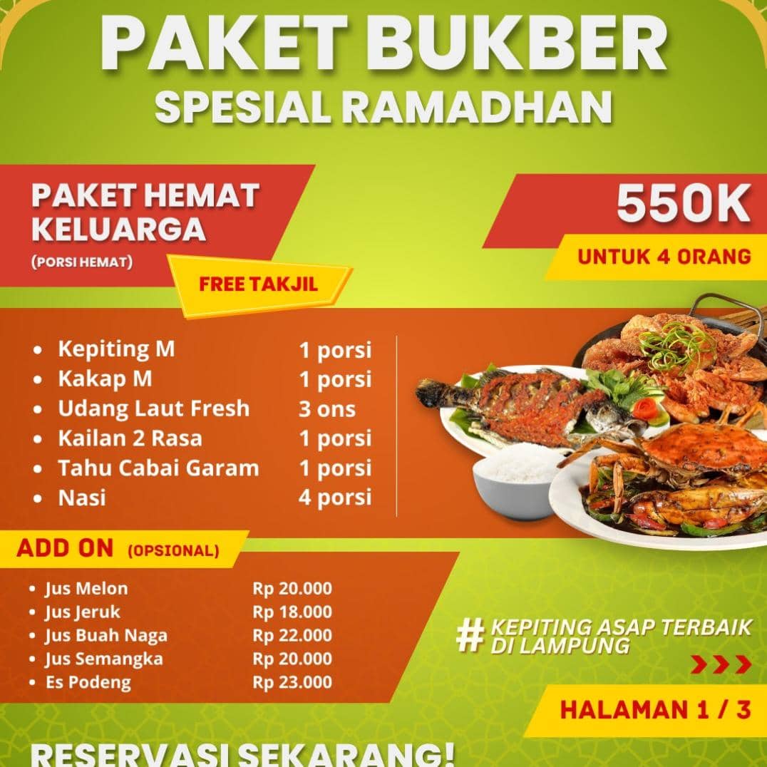 Paket Bukber Wahaha Sea Food Bandar Lampung