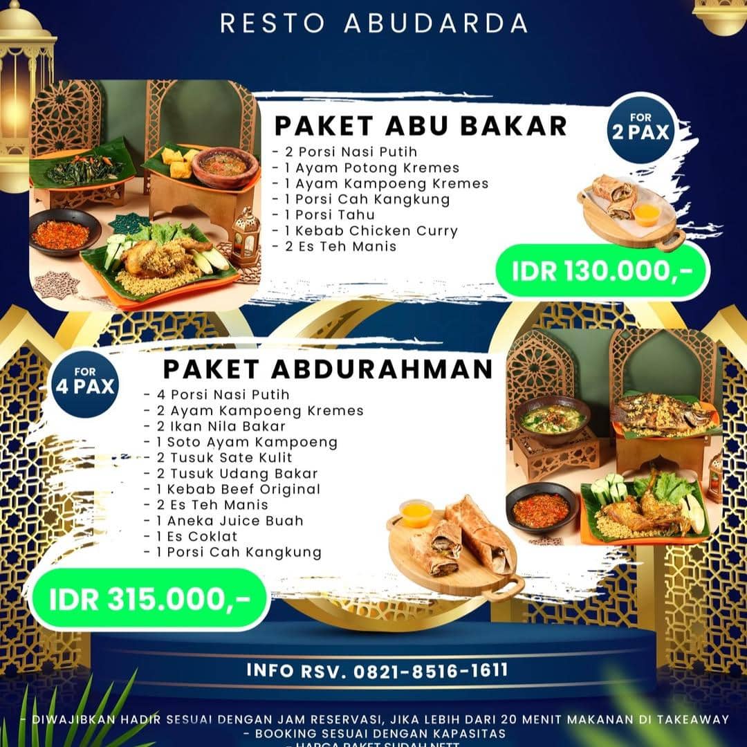 Paket Bukber Resto Abu Darda Bandar Lampung