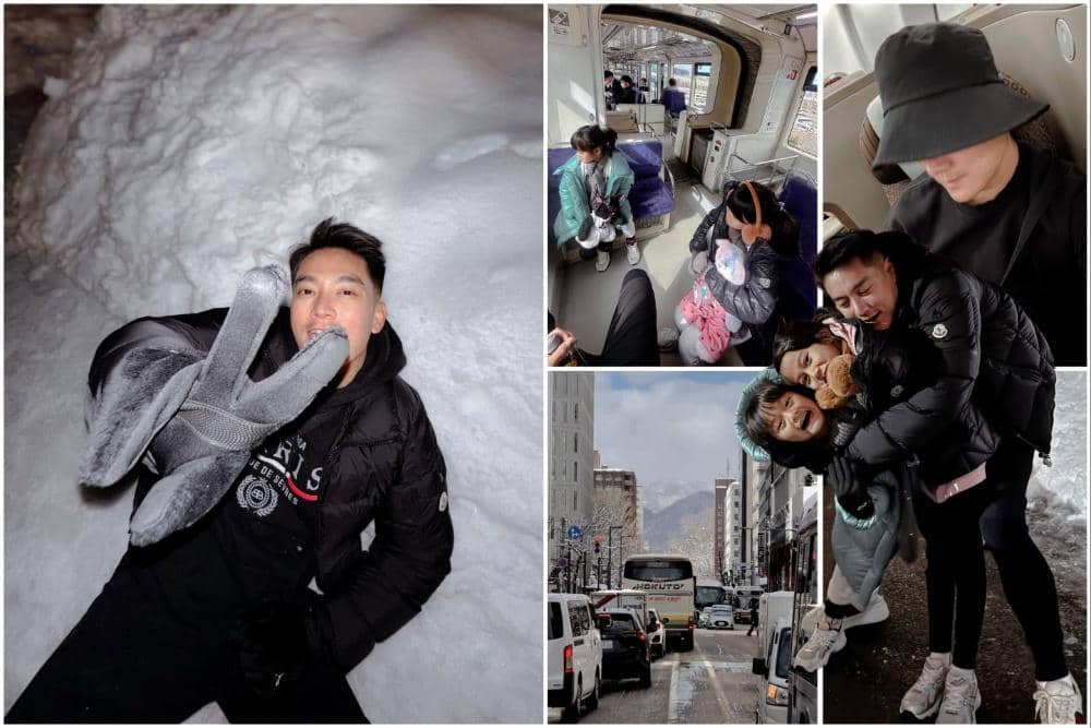 8 Potret Boy William Menikmati Liburan Musim Dingin di Hokkaido