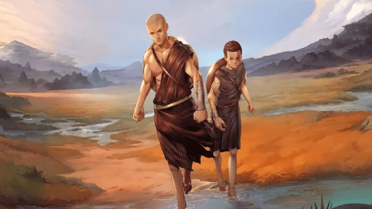 Kratos dan Deimos pada masa remaja 