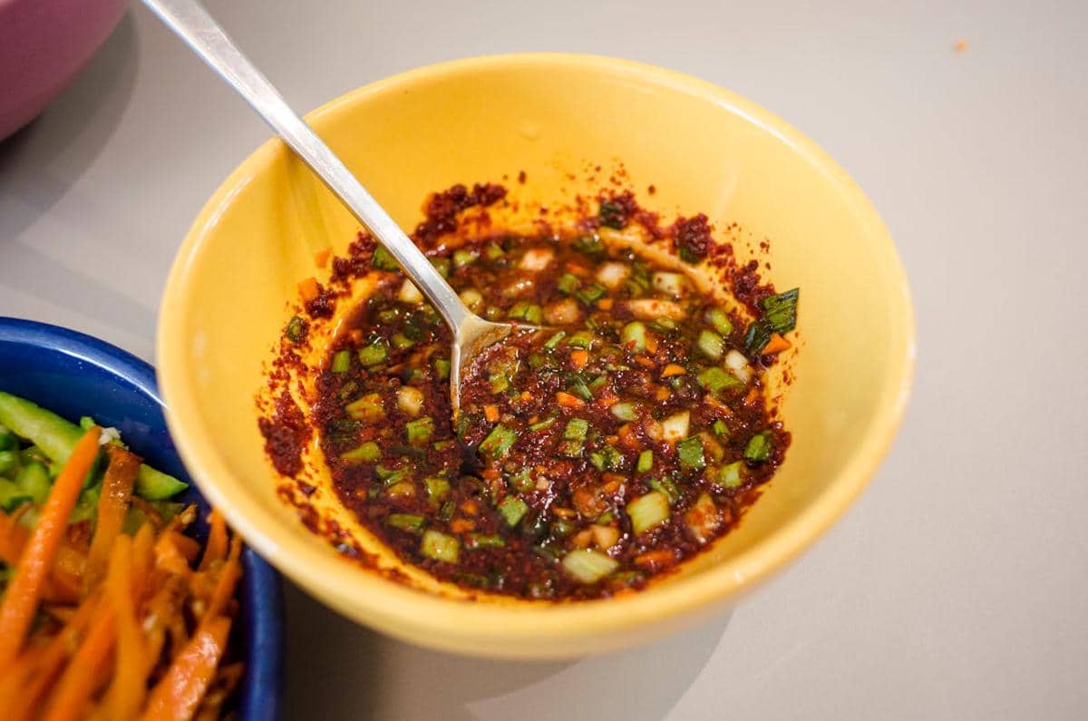 ilustrasi saus Korea untuk tahu