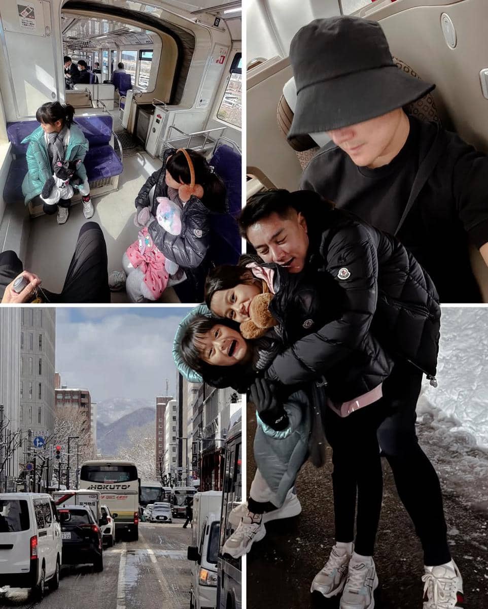 Boy William menikmati liburan musim dingin di Jepang