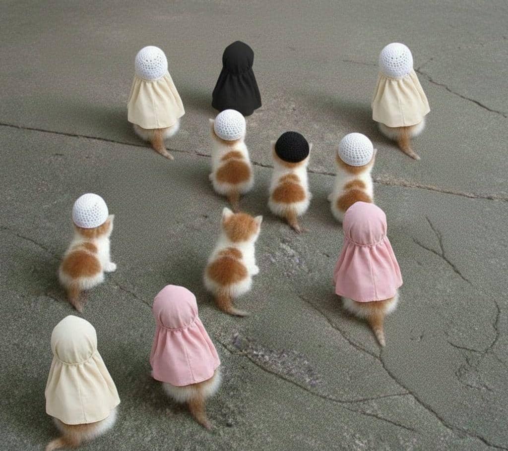 meme kucing Ramadan