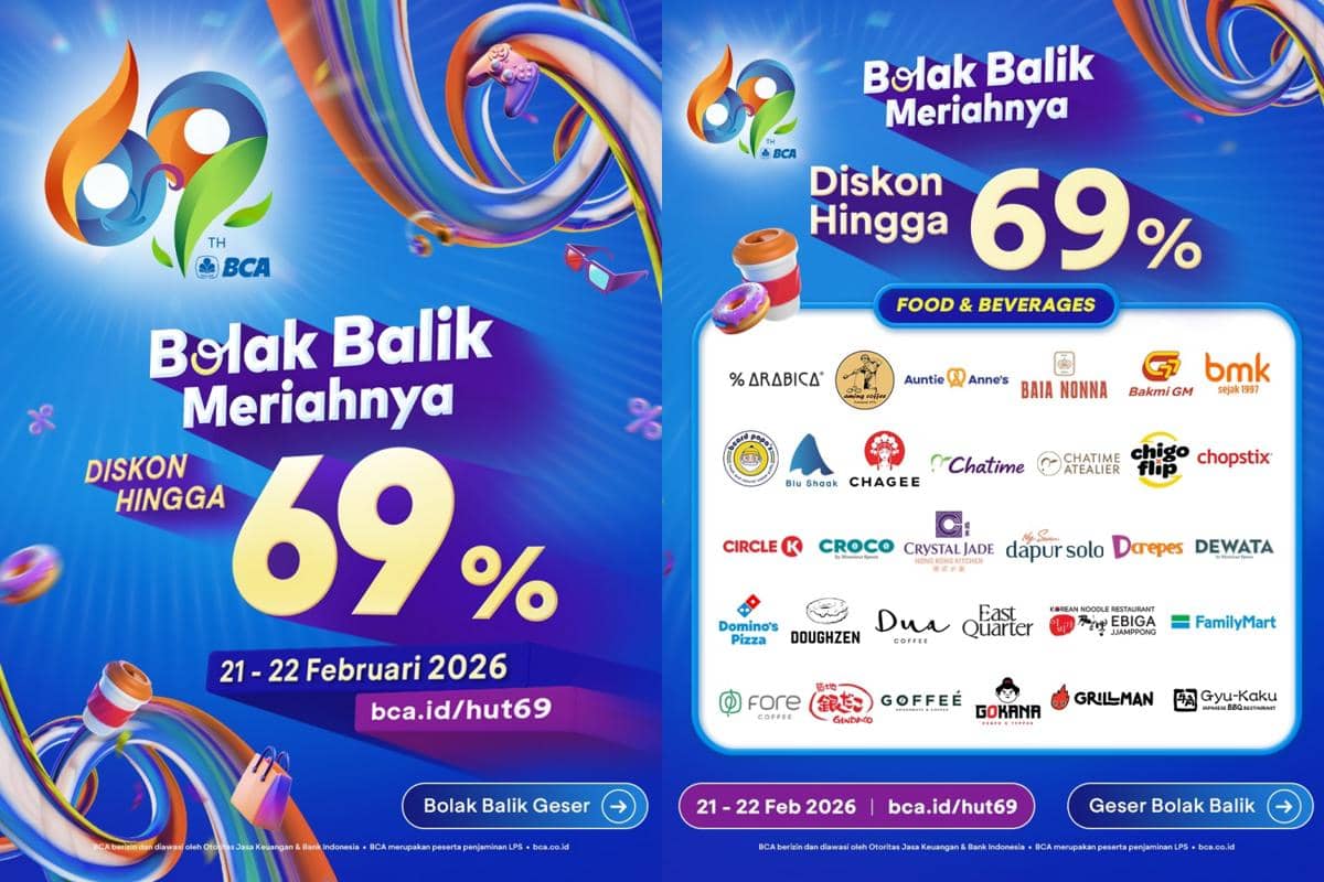 12 Promo Kopi dalam Rangka HUT BCA, Diskon hingga 69 Persen!