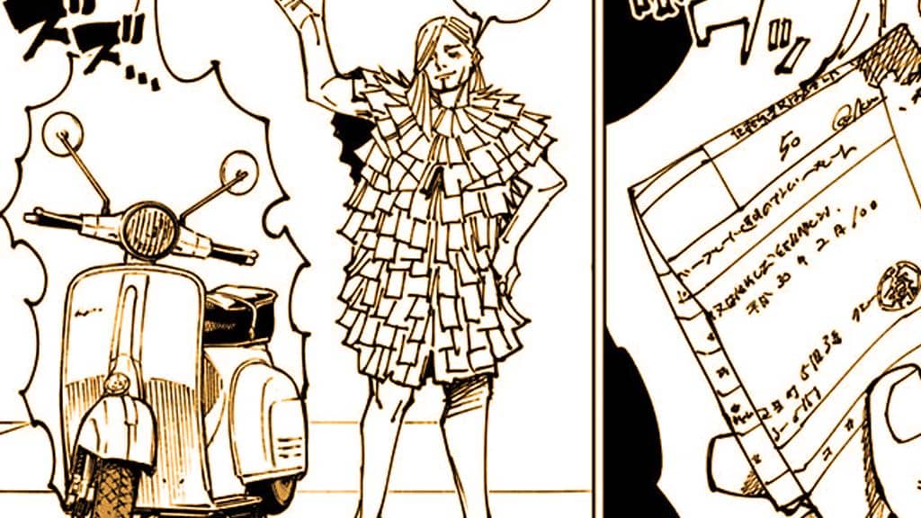 Reggie memunculkan sepeda motor - Jujutsu Kaisen