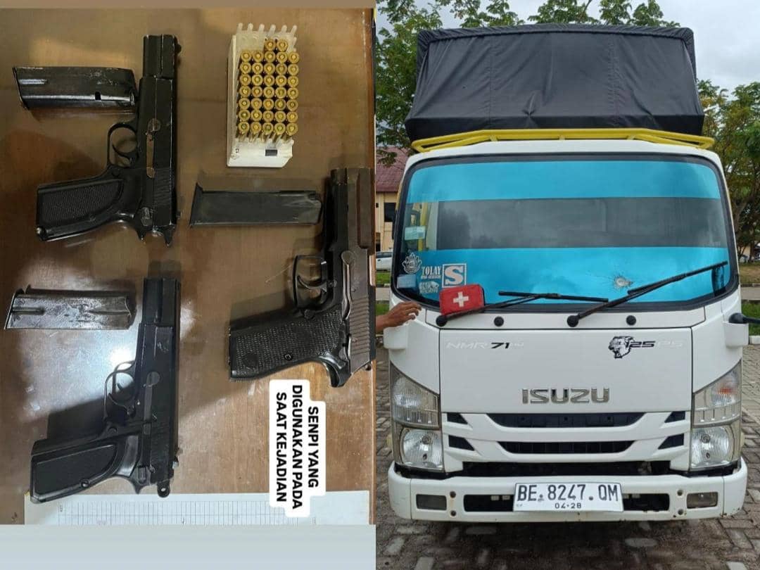 Perampokan Bersenpi Gasak Rp800 Juta di Tubaba, 3 Pelaku Ditangkap!