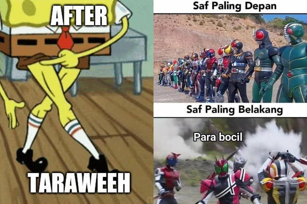 10 Meme Lika Liku Salat Tarawih, Berasa Lagi Leg Day