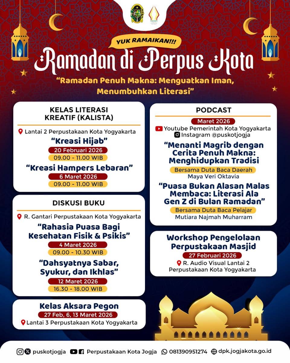 Program Ramadan di PerpusKota dari Perpustakaan Kota Yogyakarta (instagram.com/puskotjogja)